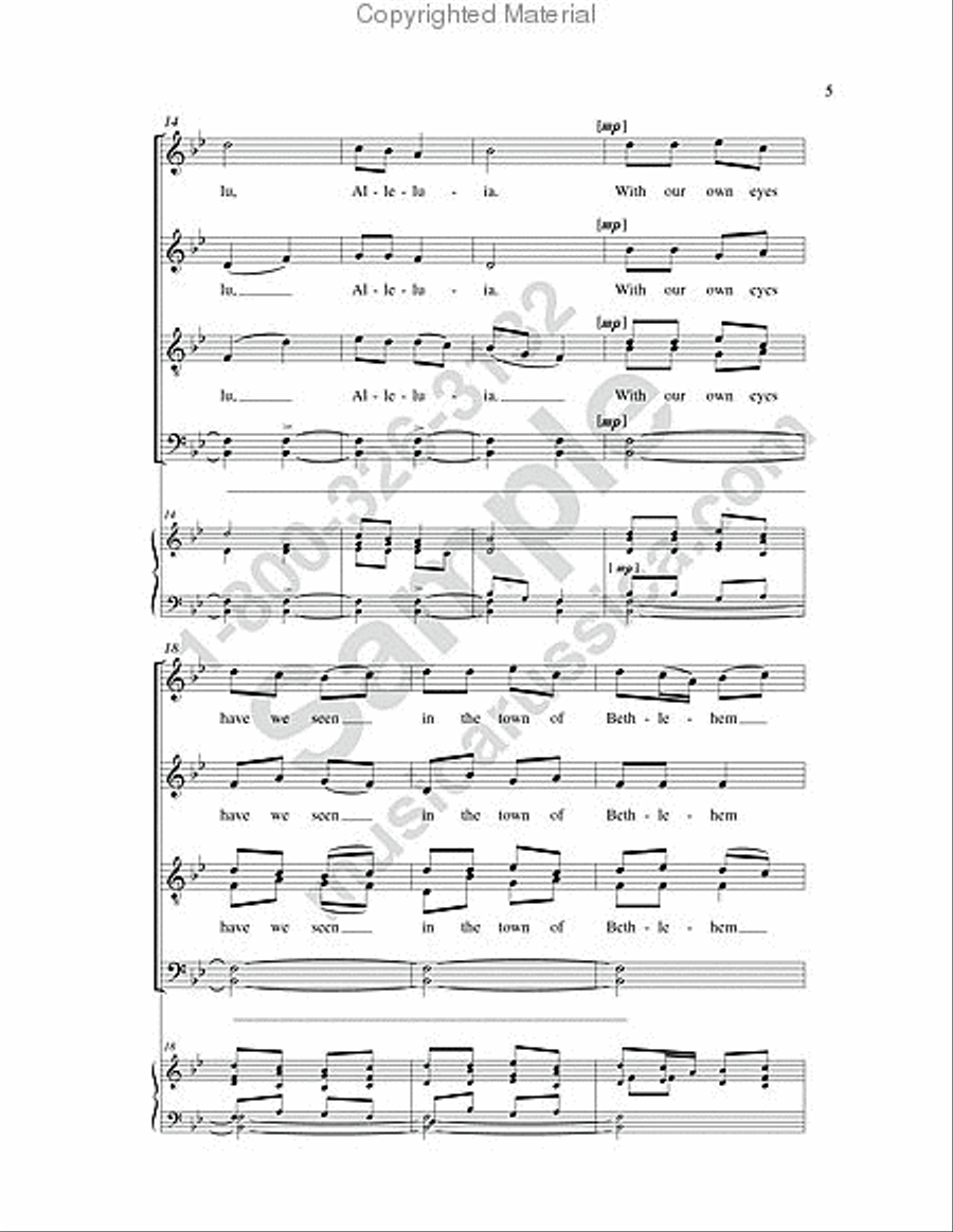 Shepherds of Bethlehem 4-Part scores gallery preview page 4