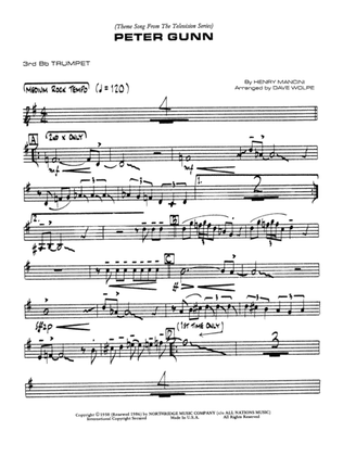 Peter Gunn: 3rd B-flat Trumpet
