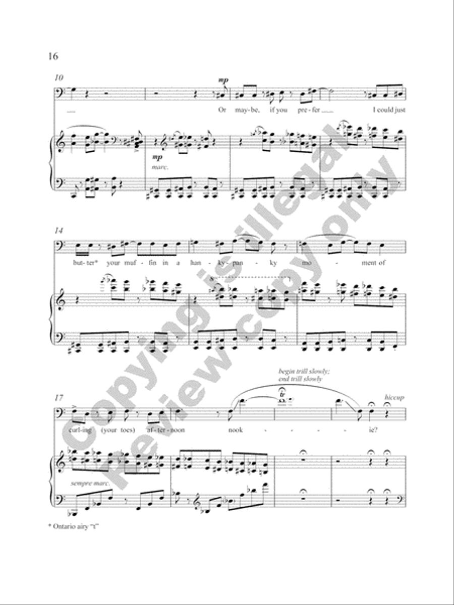 Five Love Songs for High Baritone Voice and Piano High Voice scores gallery preview page 29