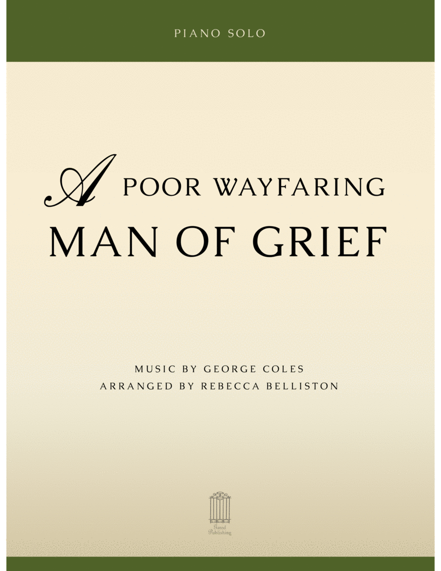 A Poor Wayfaring Man of Grief Piano Solo scores gallery preview page 1