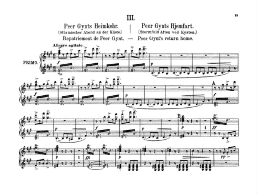 Grieg: Peer Gynt Suite, No. 2, Op. 55 Piano Duet scores gallery preview page 2