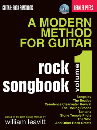 Book cover for A Modern Method for Guitar Rock Songbook