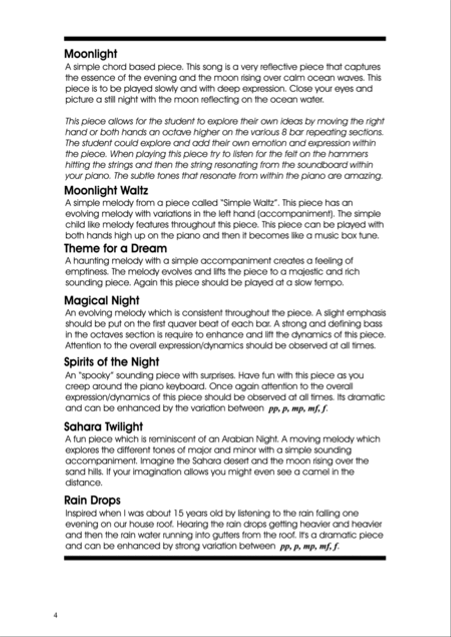 Piano Solos Nocturnes by Paul Kenny Piano Solo scores gallery preview page 5