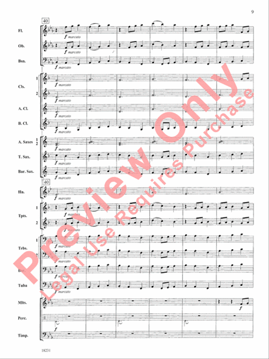 In a French Garden Concert Band scores gallery preview page 10
