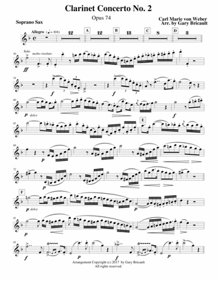 Clarinet Concerto No. 2 - Opus 74