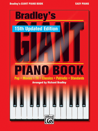 Book cover for Bradley's New Giant Piano Book