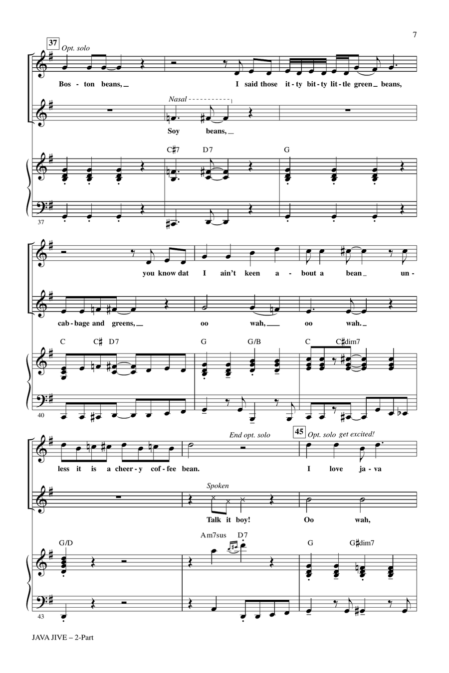 Java Jive (arr. Kirby Shaw) 2-Part scores gallery preview page 5