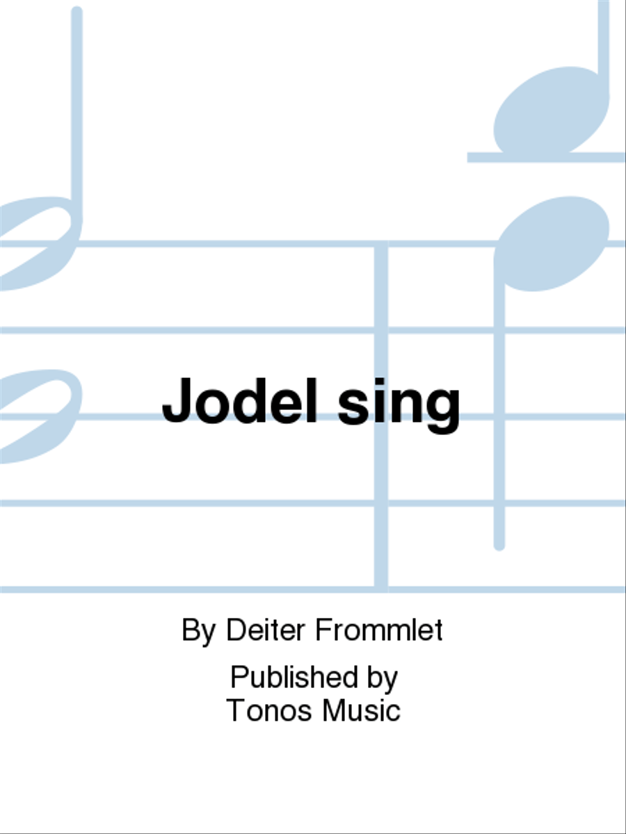 Jodel sing Mixed Choir scores gallery preview page 1