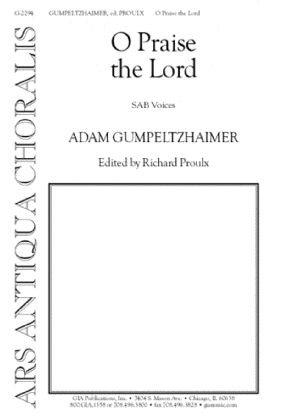 O Praise the Lord 3-Part scores gallery preview page 1