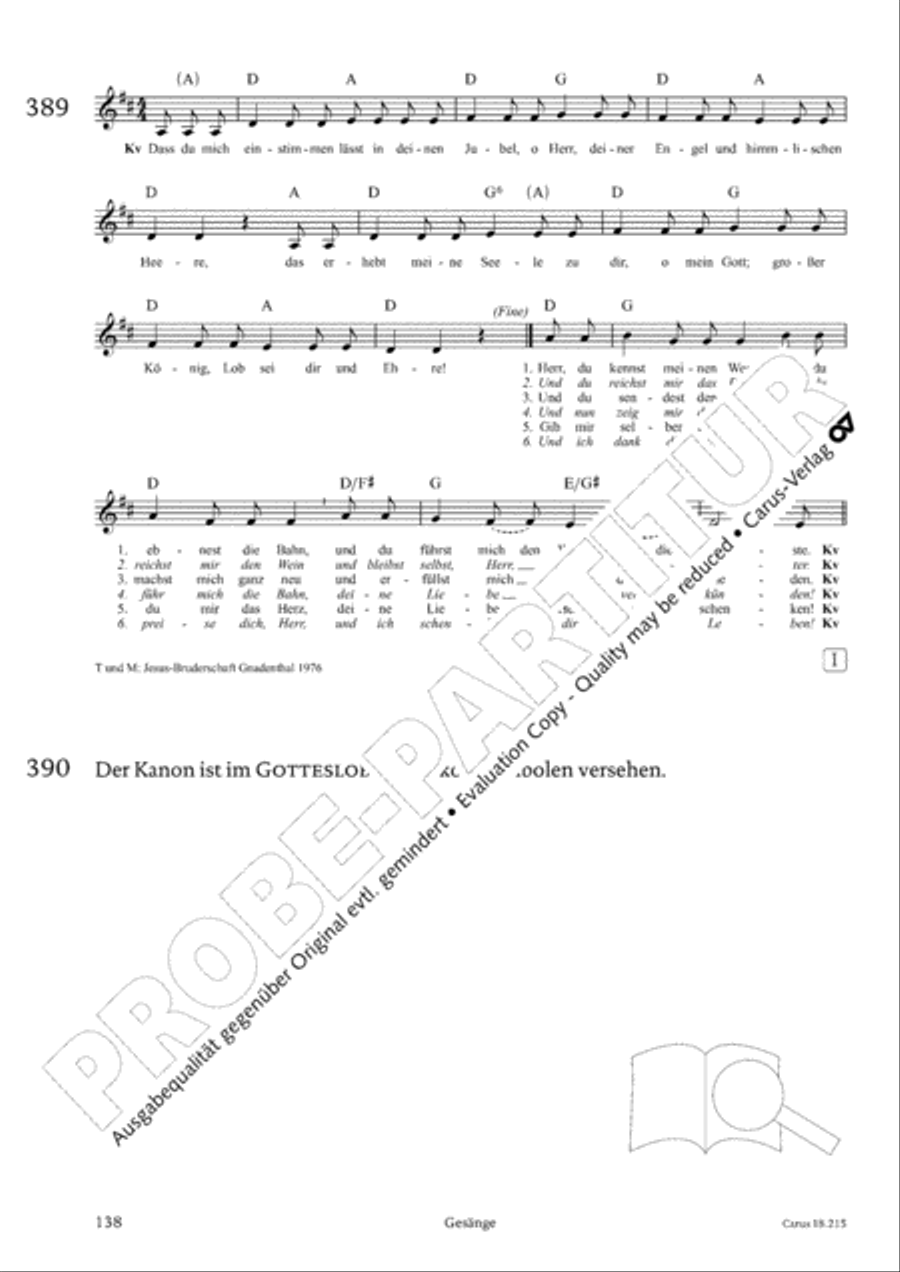 Gitarrenbuch zum Gotteslob Guitar scores gallery preview page 132