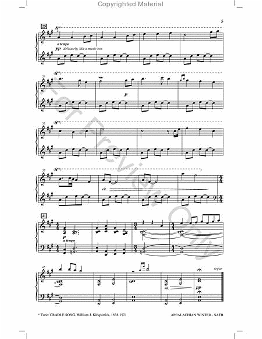 Appalachian Winter Choir scores gallery preview page 4