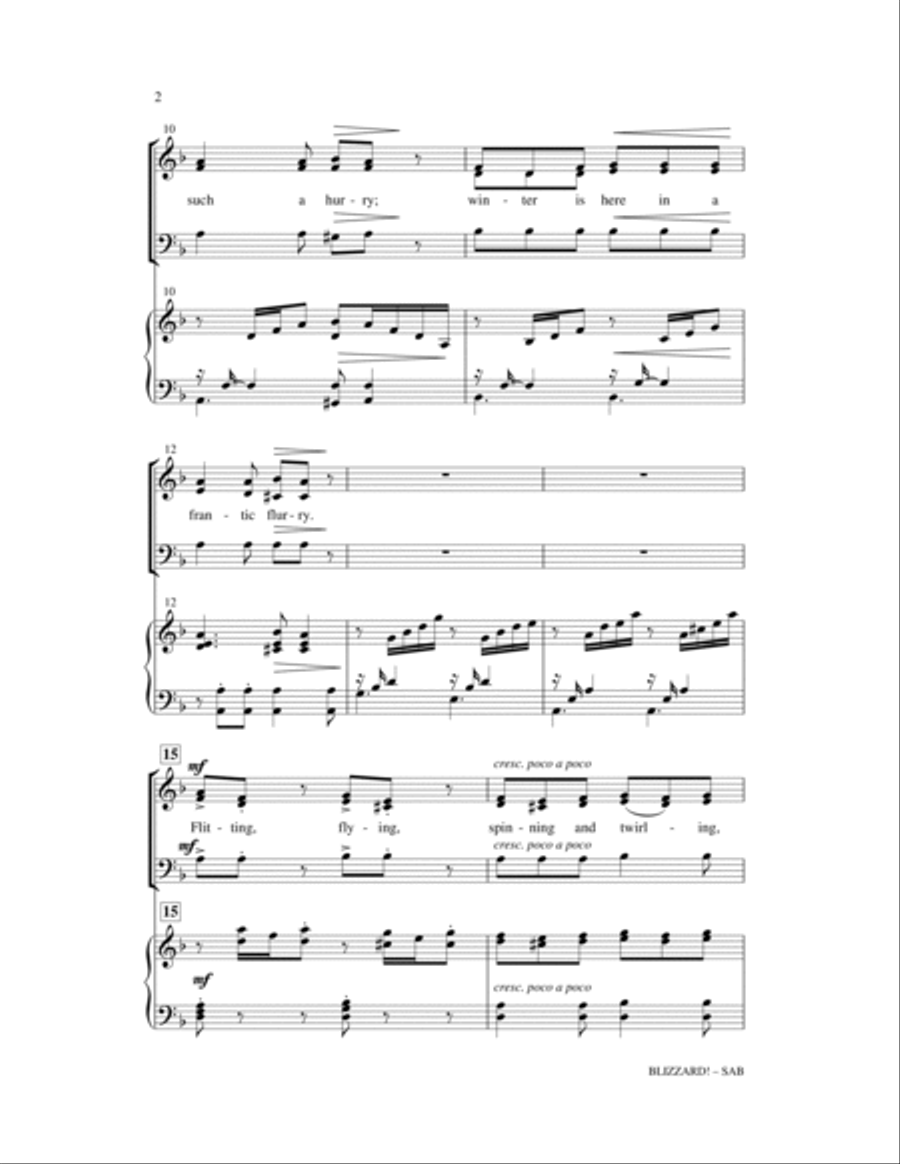 Blizzard Blizzard 3-Part scores gallery preview page 2