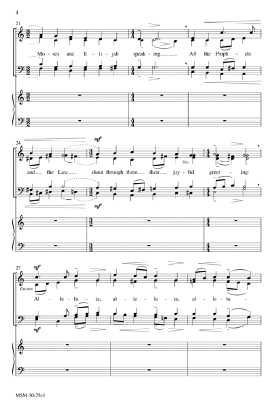 Jesus, on the Mountain Peak 4-Part scores gallery preview page 4