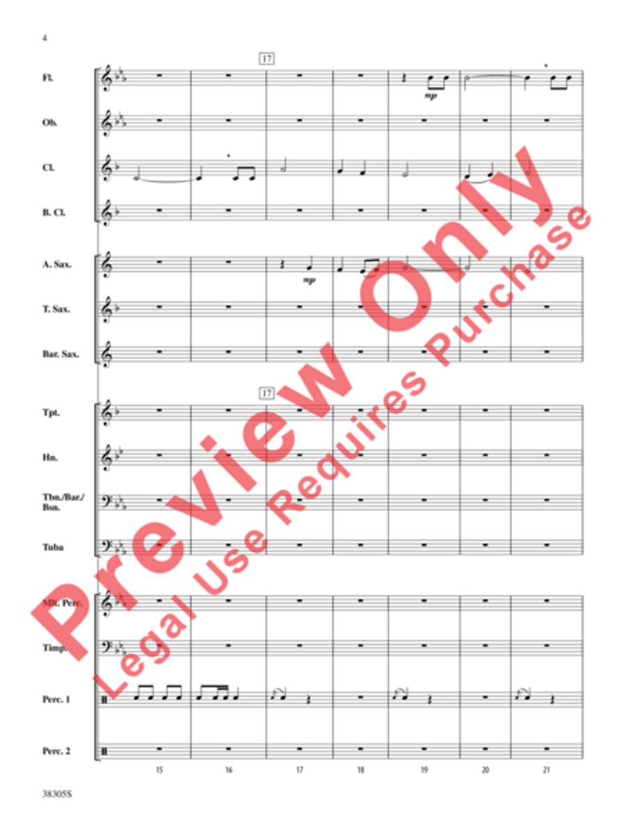 A Star-Spangled March A Star-Spangled March Concert Band scores gallery preview page 5