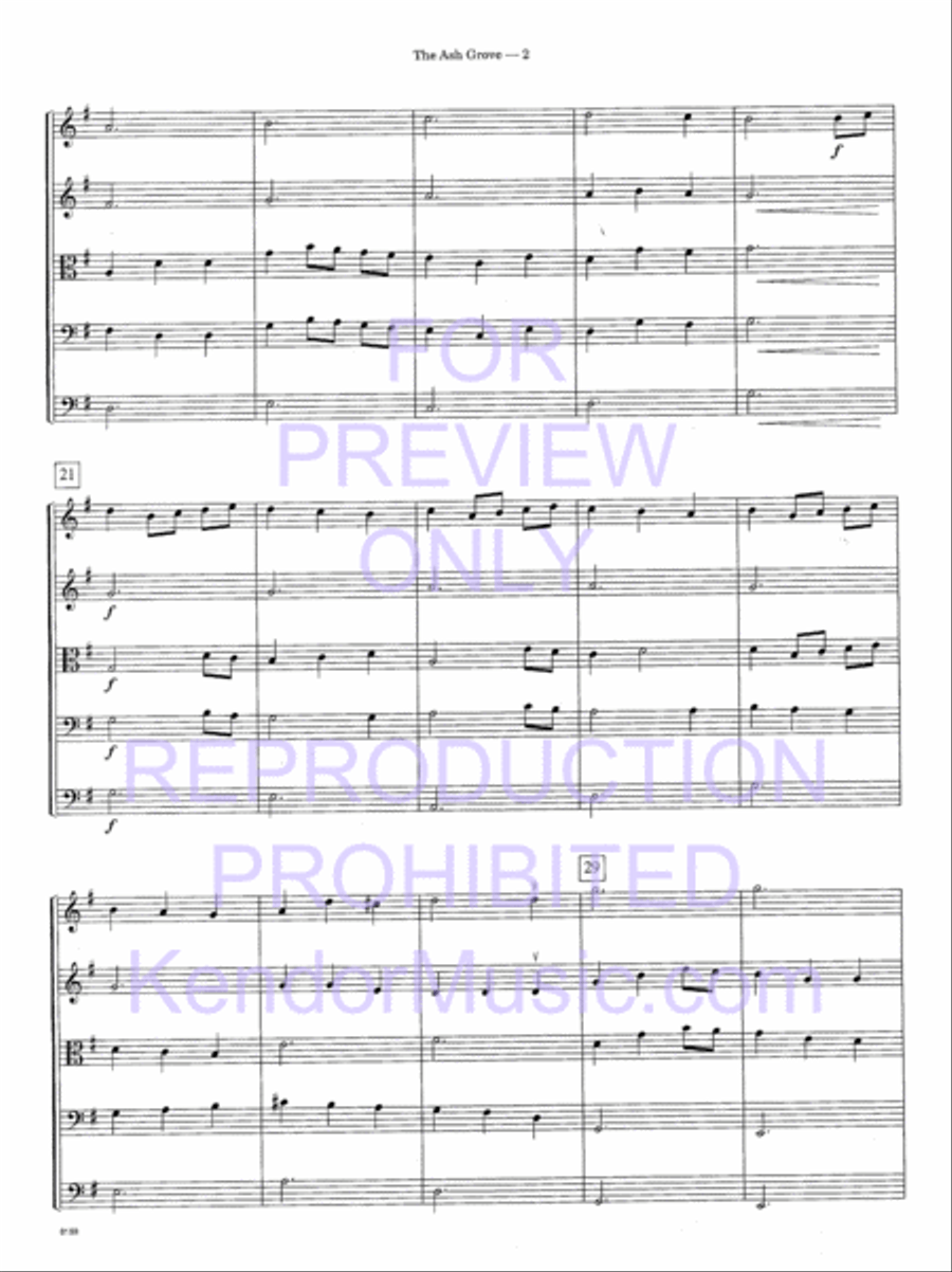 Ash Grove, The Ash Grove, The String Orchestra scores gallery preview page 5