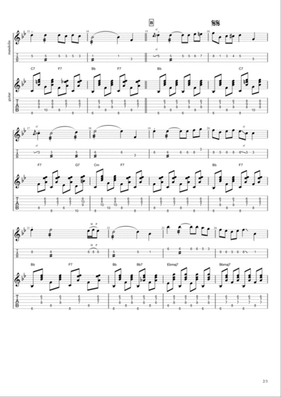Azzurro Classical Guitar scores gallery preview page 2