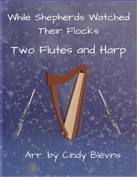 While Shepherds Watched Their Flocks, Two Flutes and Harp image number null