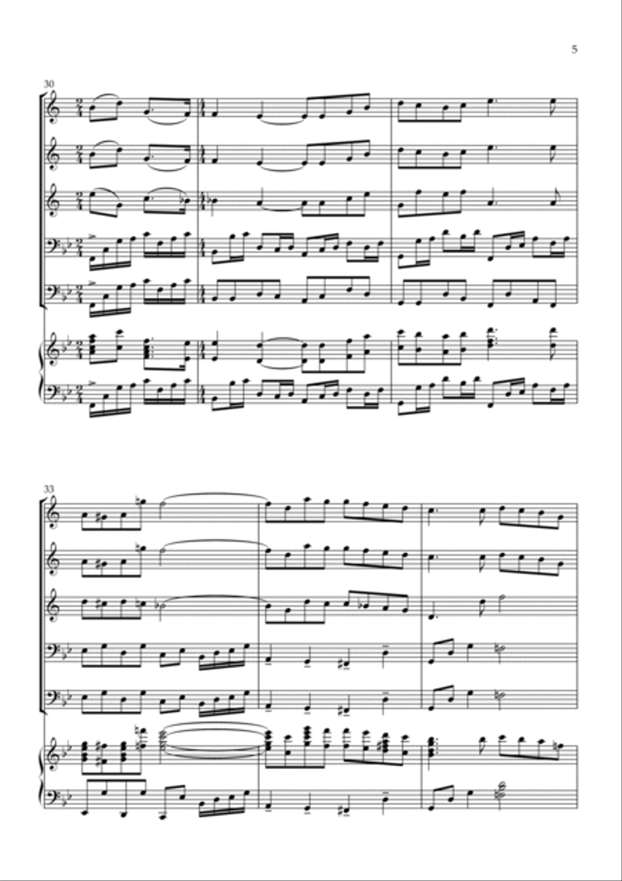 Love Theme (tema D'amore) Horn scores gallery preview page 5