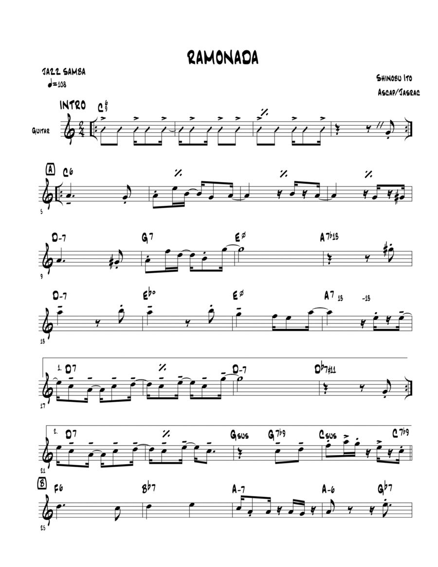 RAMONADA Piano scores gallery preview page 1
