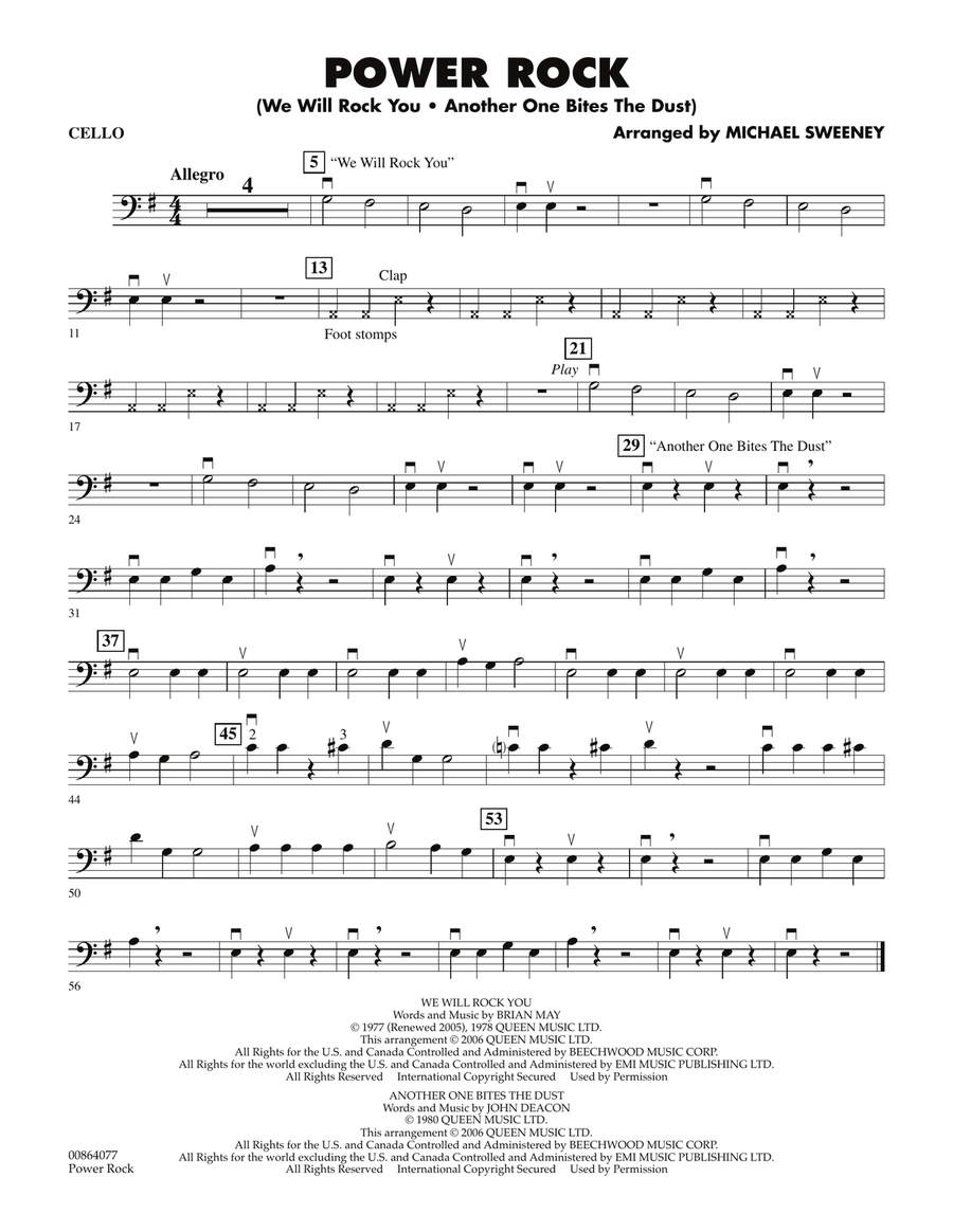 Power Rock - Cello Orchestra scores gallery preview page 1