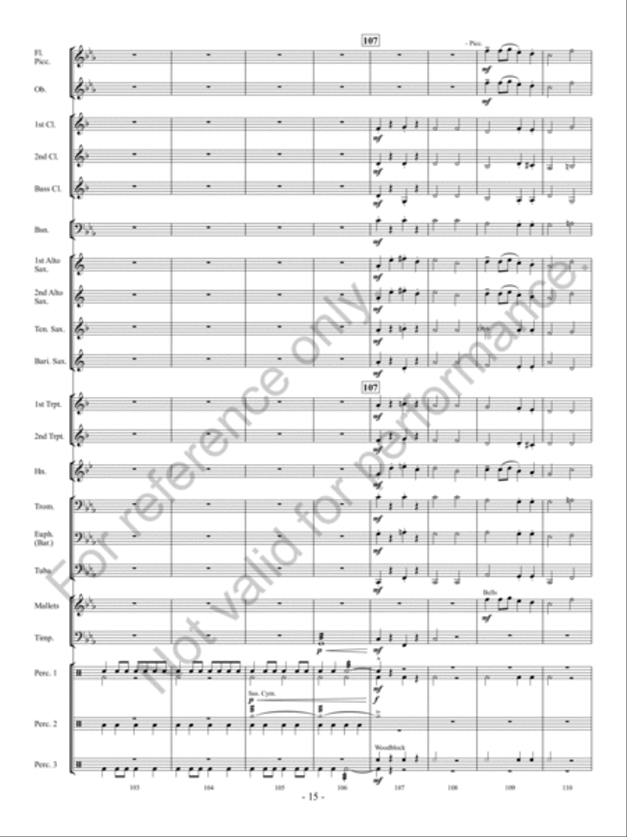 Christmas Long Ago Concert Band scores gallery preview page 16
