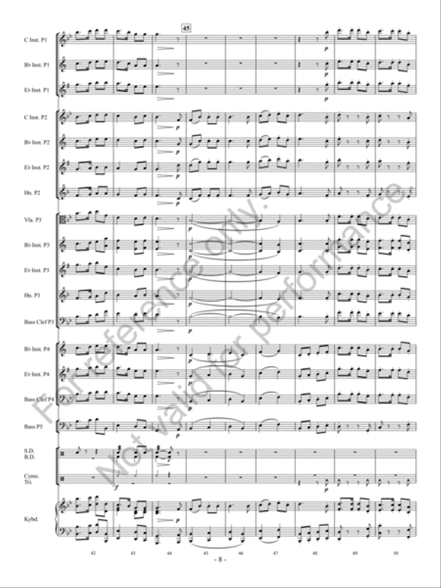 Folk Songs From Somerset Concert Band scores gallery preview page 9