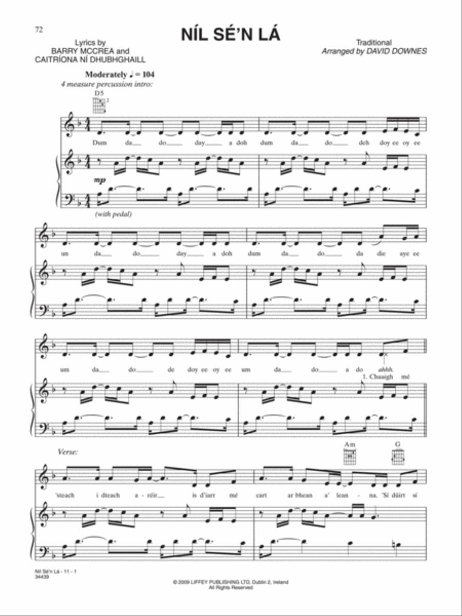 Nil Se'n La Nil Se'n La Piano, Vocal, Guitar scores gallery preview page 1