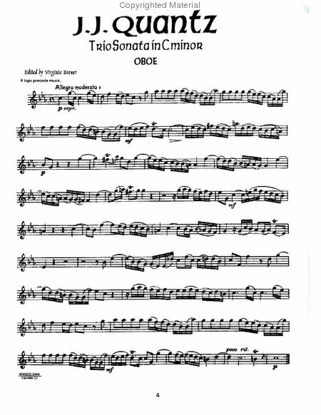 Quantz - Trio Sonata in C minor; Bach - Gigue from Sonata No. 1 in C Major & Sonata in G minor image number null