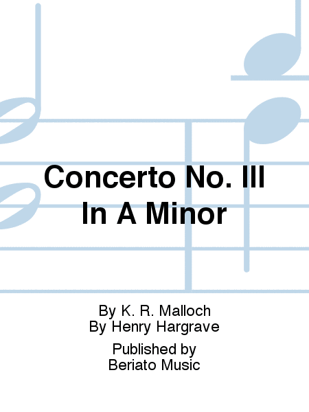 Concerto No. III In A Minor