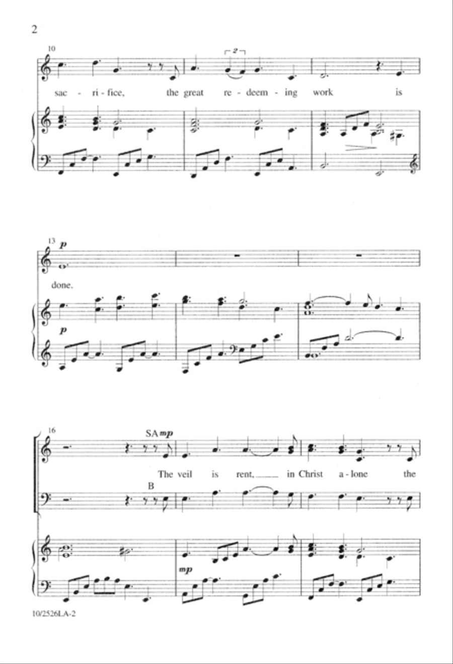 'Tis Finished, the Messiah Dies 3-Part scores gallery preview page 2