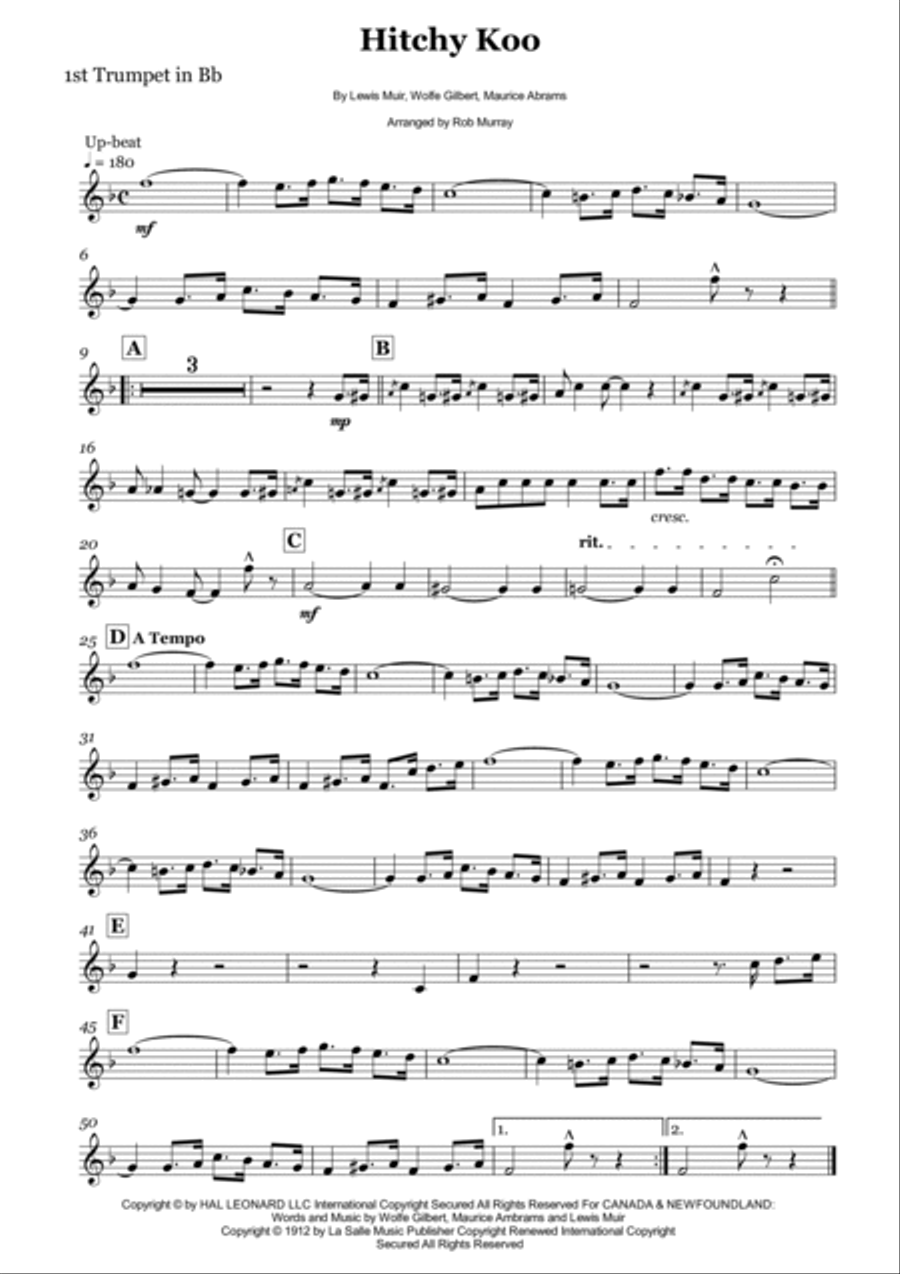 Hitchy Koo Hitchy Koo Brass Ensemble scores gallery preview page 6