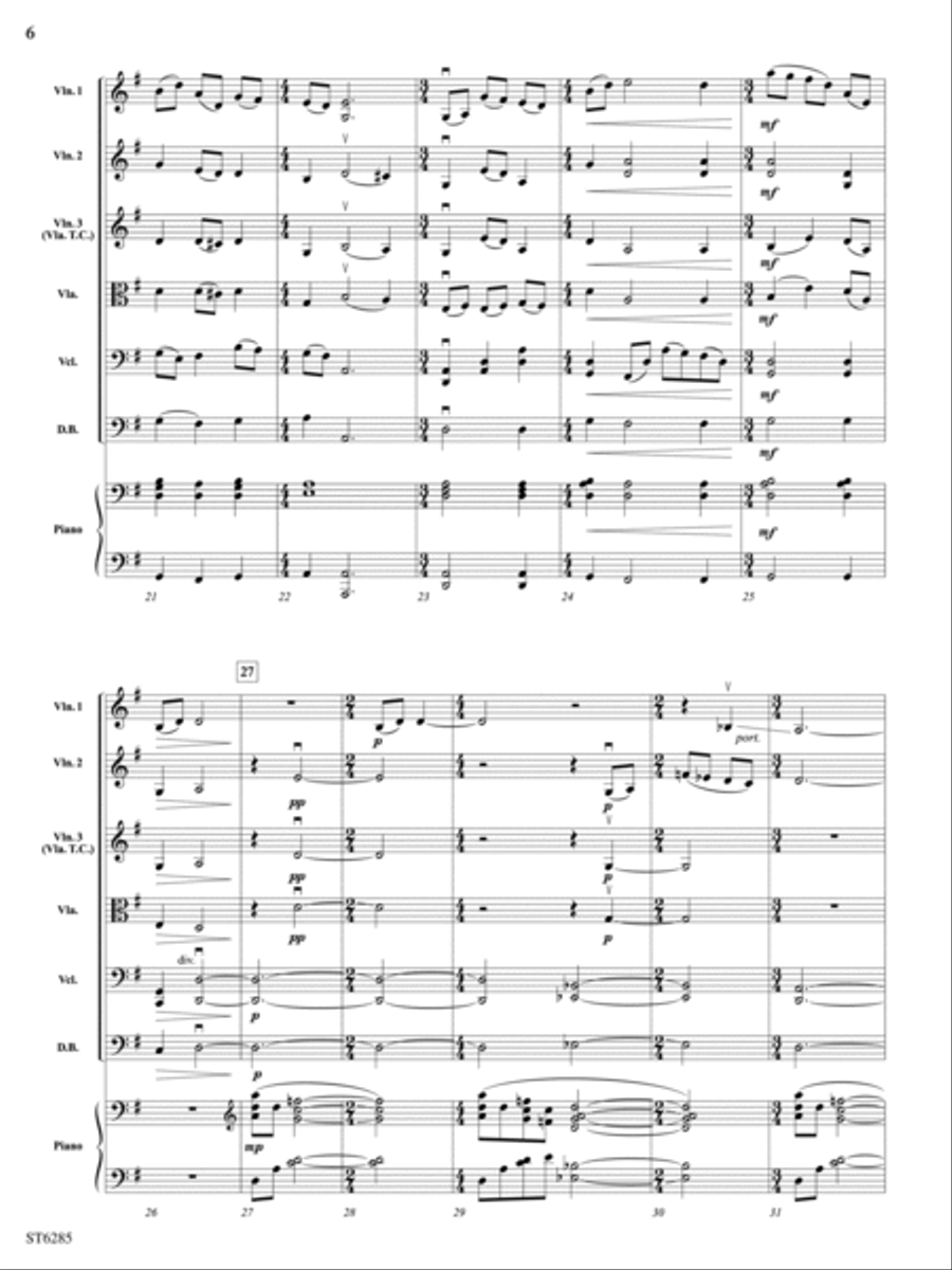 Possibilities...: Score String Orchestra scores gallery preview page 6