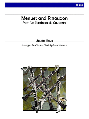 Menuet and Rigaudon from 'Le Tombeau de Couperin' for Clarinet Choir