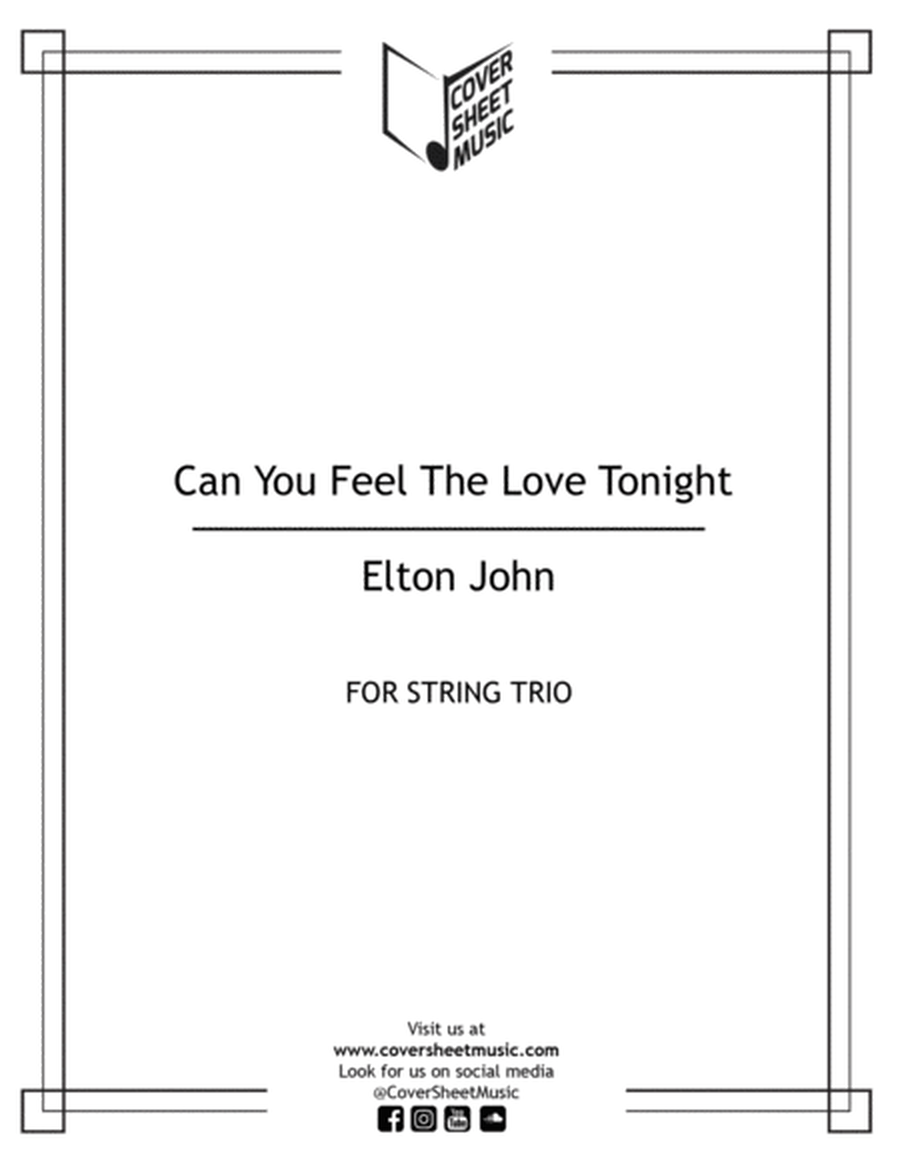 Can You Feel The Love Tonight String Trio