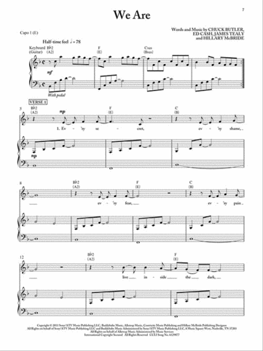 Kari Jobe – Where I Find You Piano, Vocal, Guitar scores gallery preview page 3