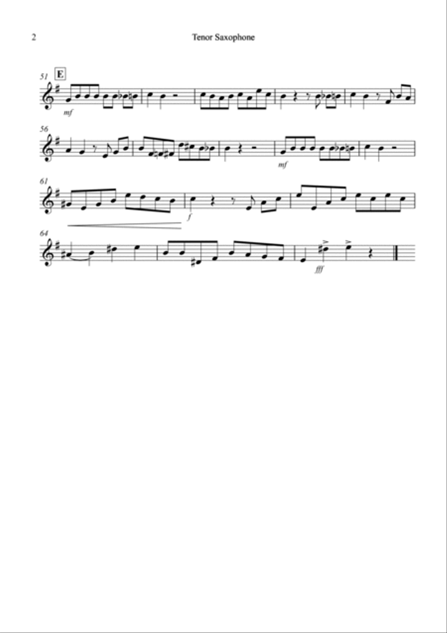 Tango a Trios for Tenor Saxophone, Violin and Cello Trio Small Ensemble scores gallery preview page 5