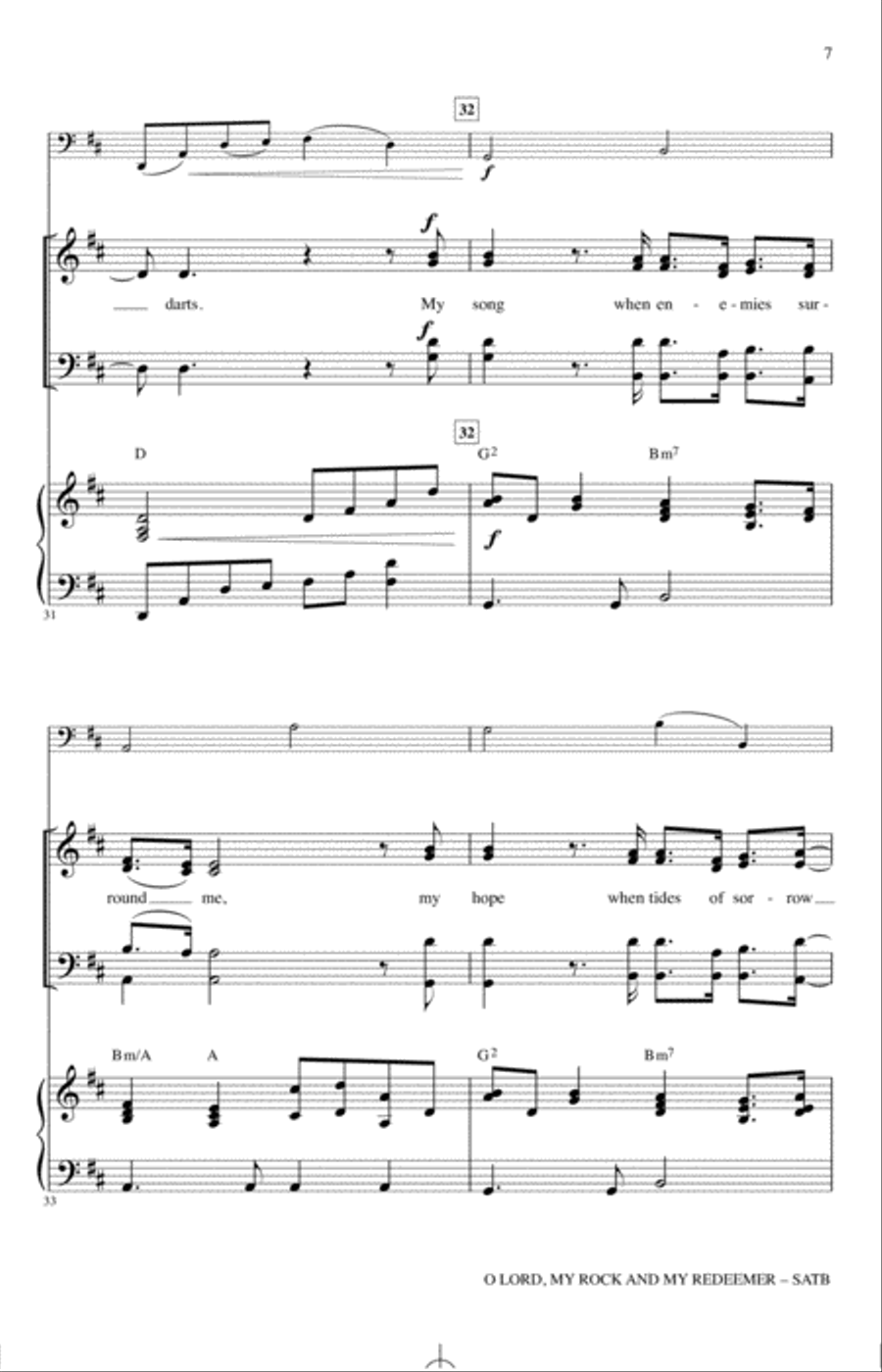 O Lord, My Rock And My Redeemer 4-Part scores gallery preview page 6