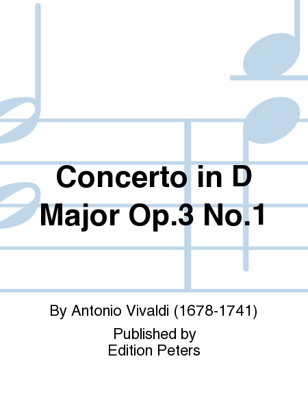 Concerto in D Major Op.3 No.1