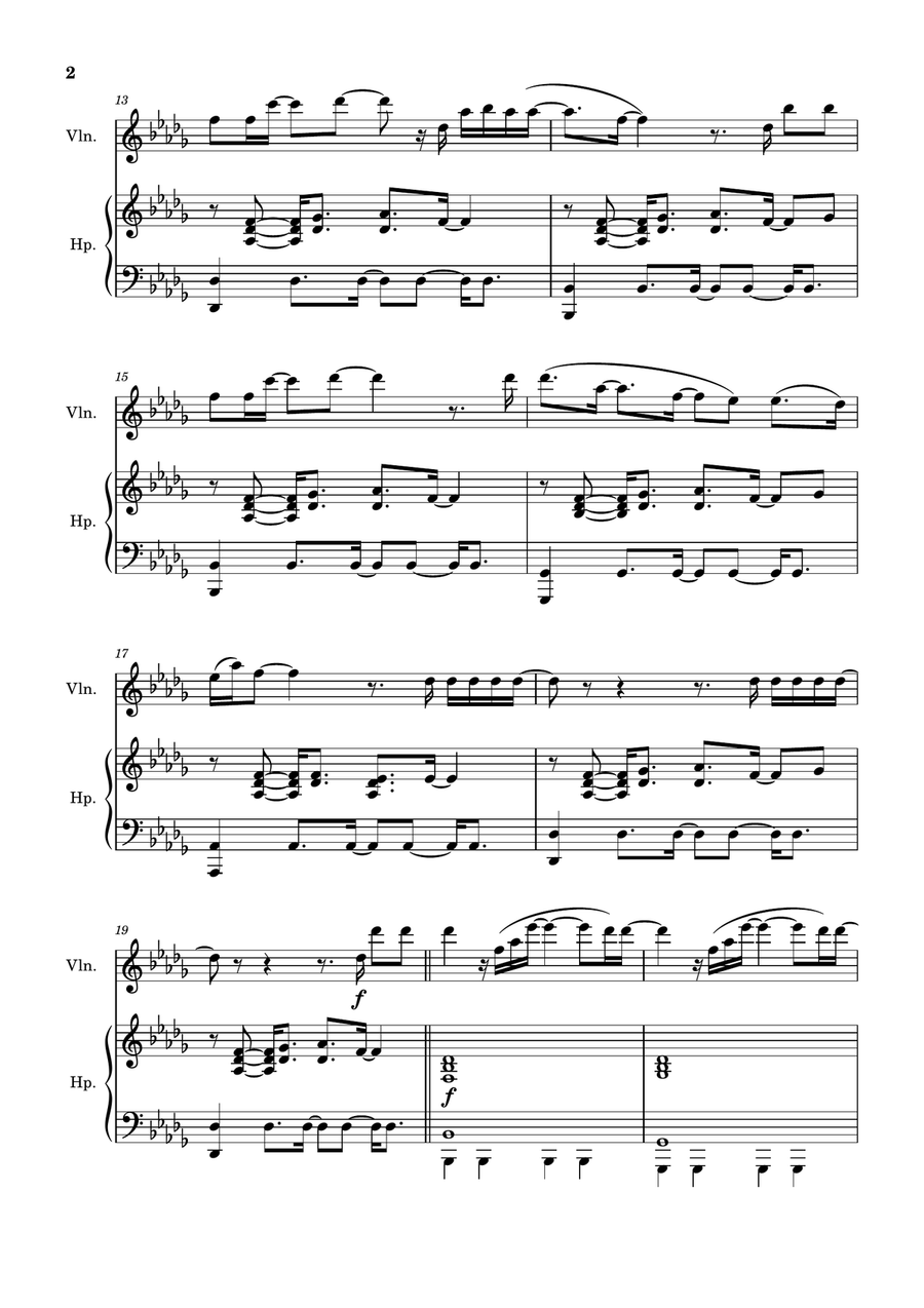 Still Falling For You Violin Solo scores gallery preview page 2