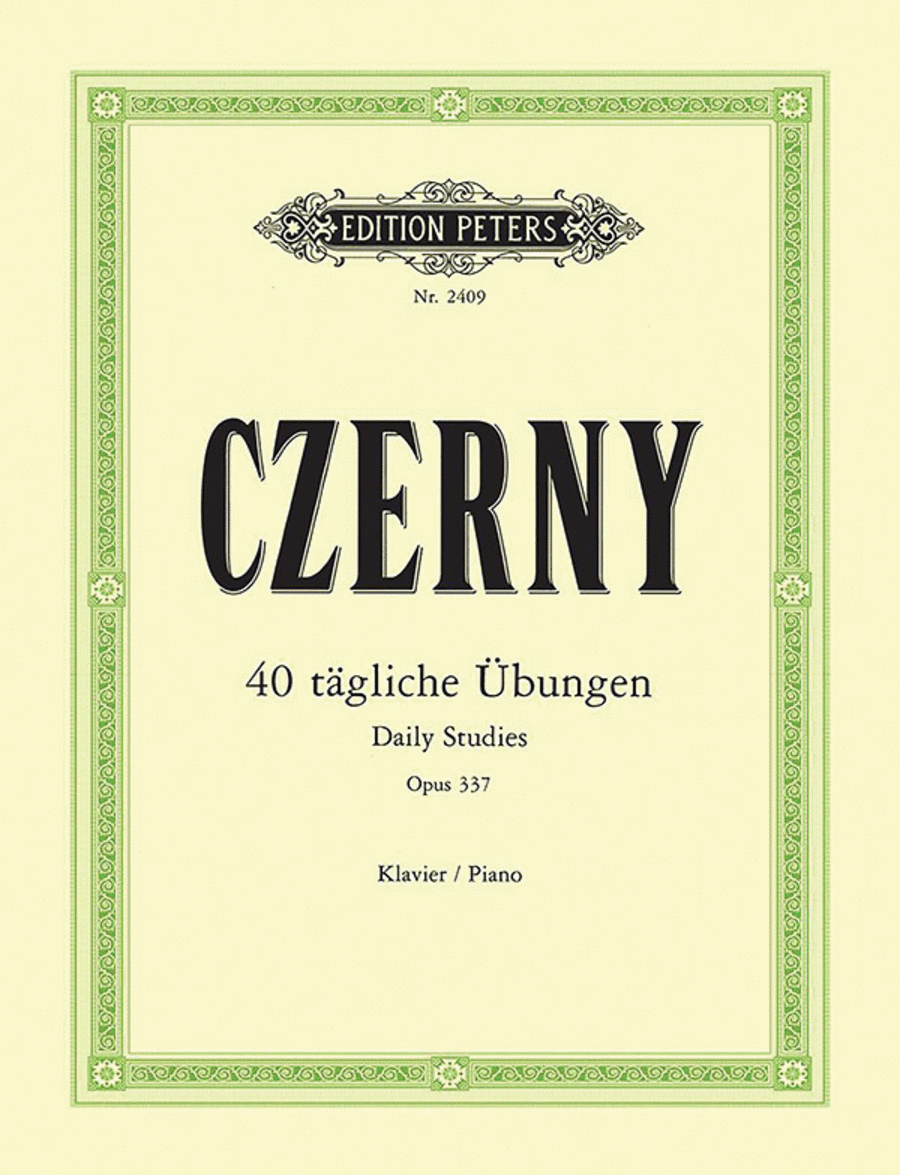 40 Daily Exercises Op. 337 for Piano Piano Method scores gallery preview page 1