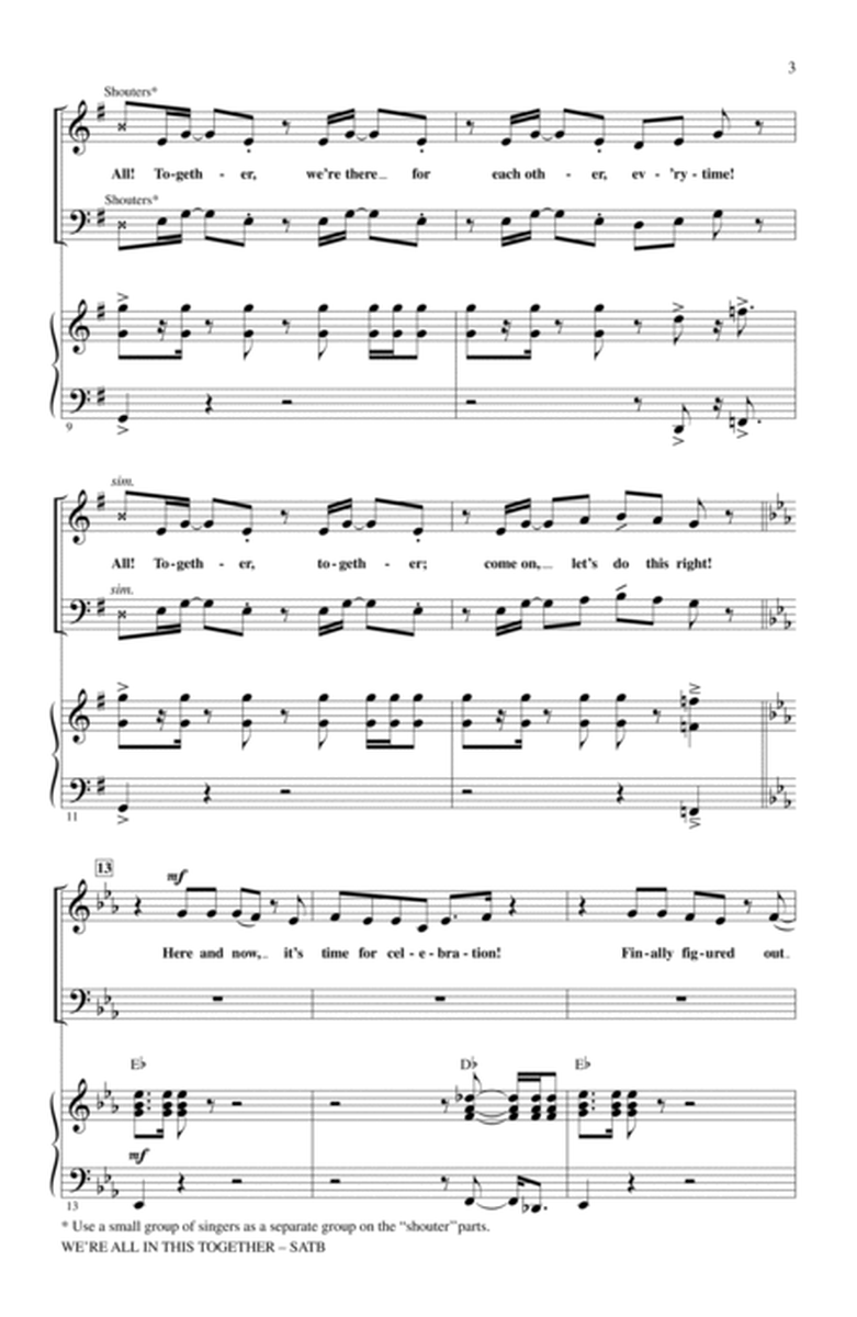 We're All In This Together (from High School Musical) (arr. Alan Billingsley)