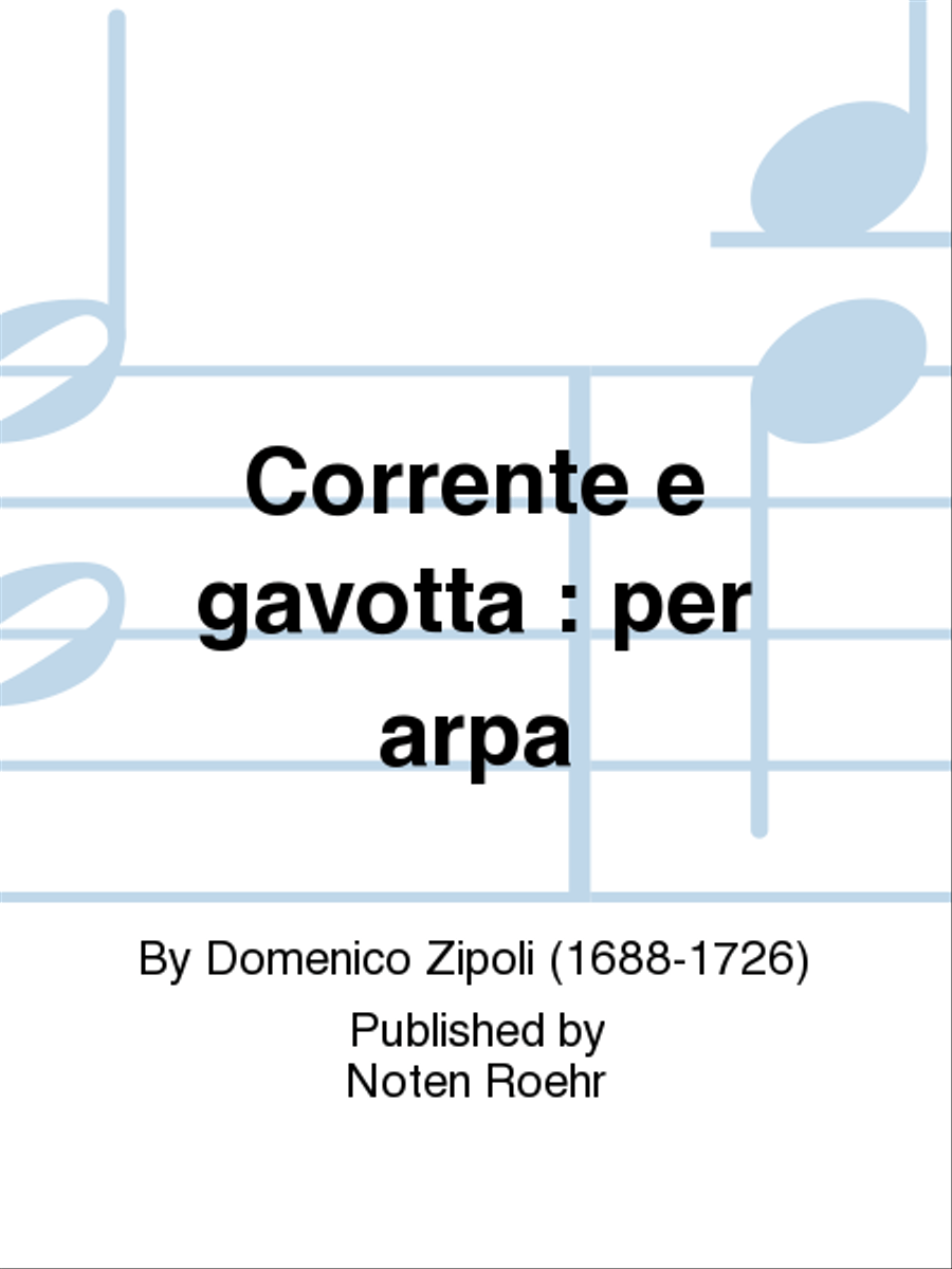Corrente e gavotta Harp scores gallery preview page 1