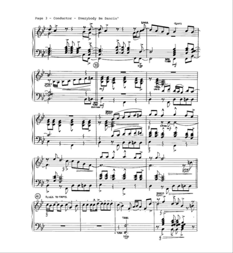 Everybody Be Dancin' Jazz Ensemble scores gallery preview page 4