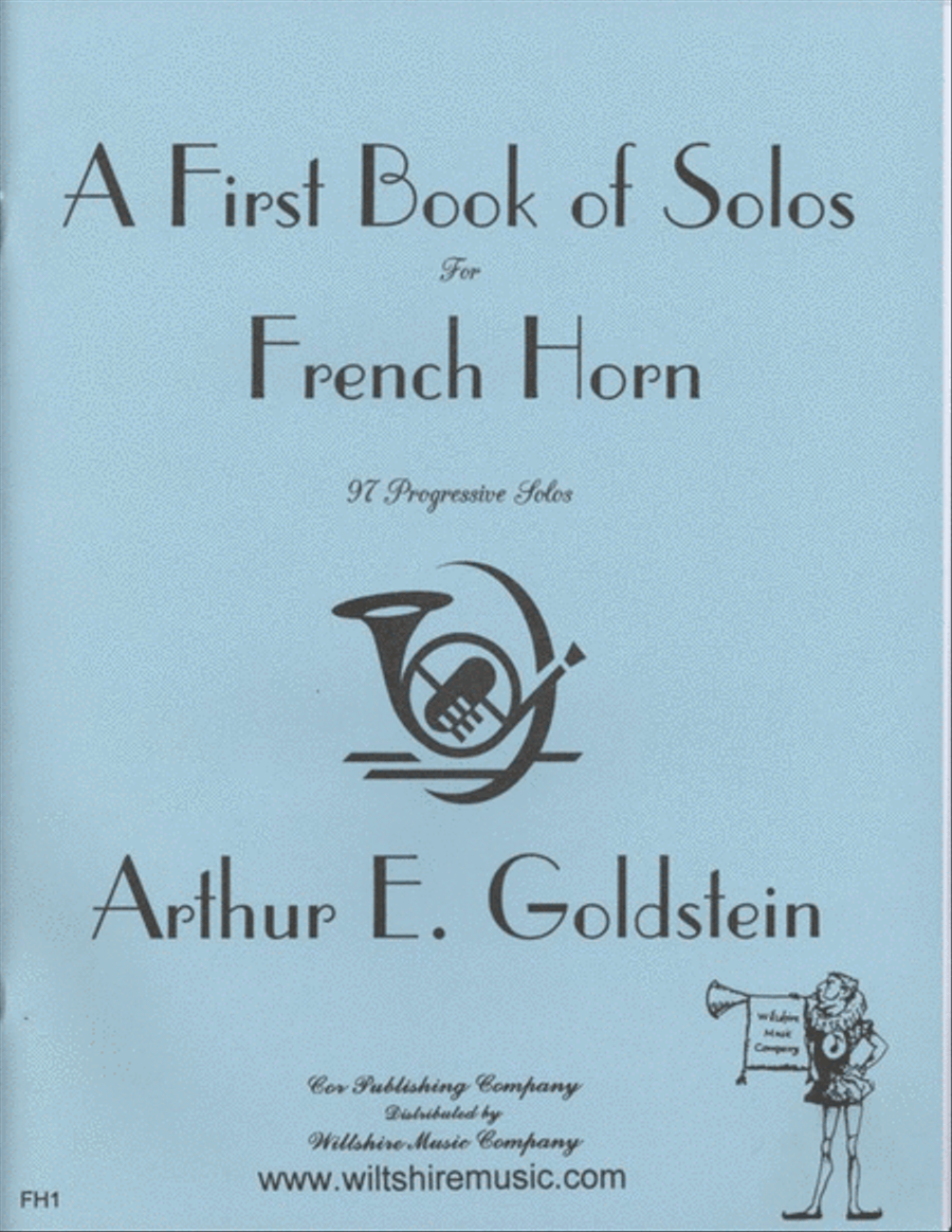 A First Book of Solos for French Horn Horn scores gallery preview page 1