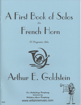 Book cover for A First Book of Solos for French Horn