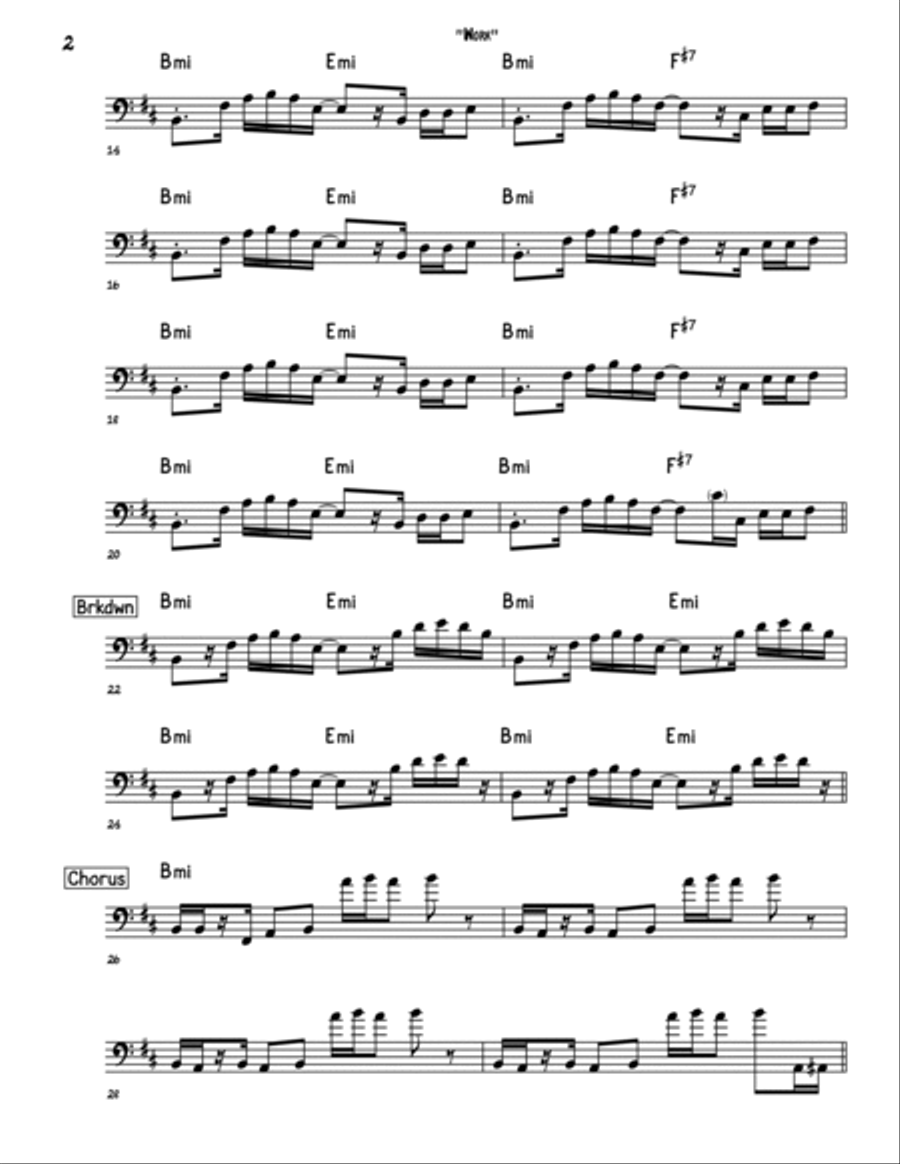 Work Bass Guitar scores gallery preview page 2