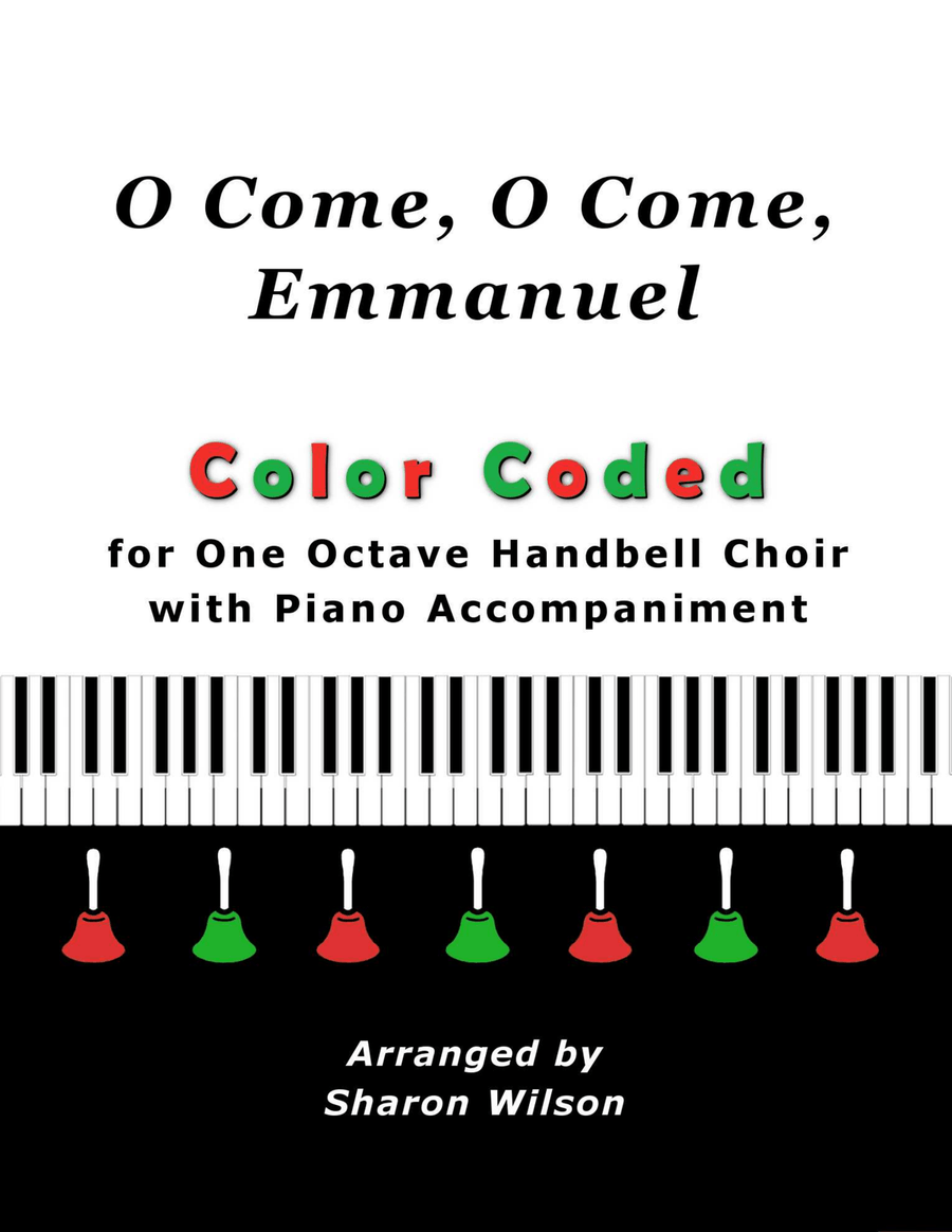 O Come, O Come, Emmanuel (for One Octave Handbell Choir with Piano accompaniment) Handbell Choir scores gallery preview page 1