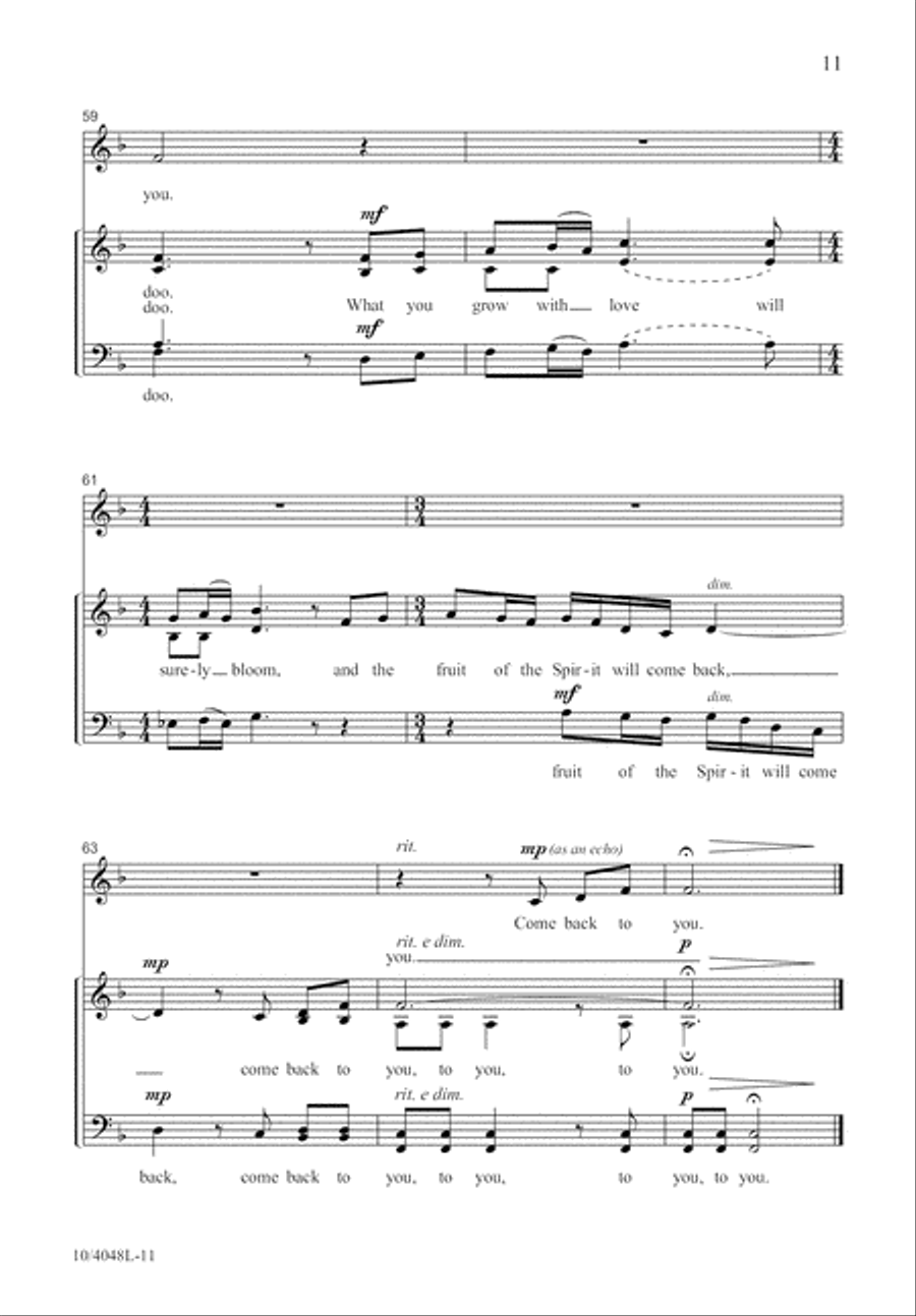 Reap What You Sow 4-Part scores gallery preview page 11