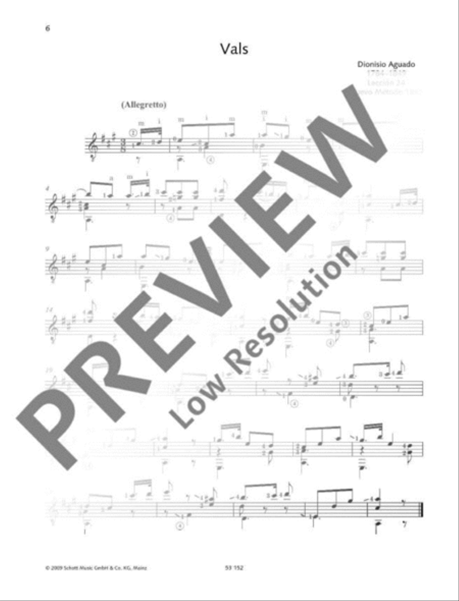 Vals Vals Classical Guitar scores gallery preview page 2