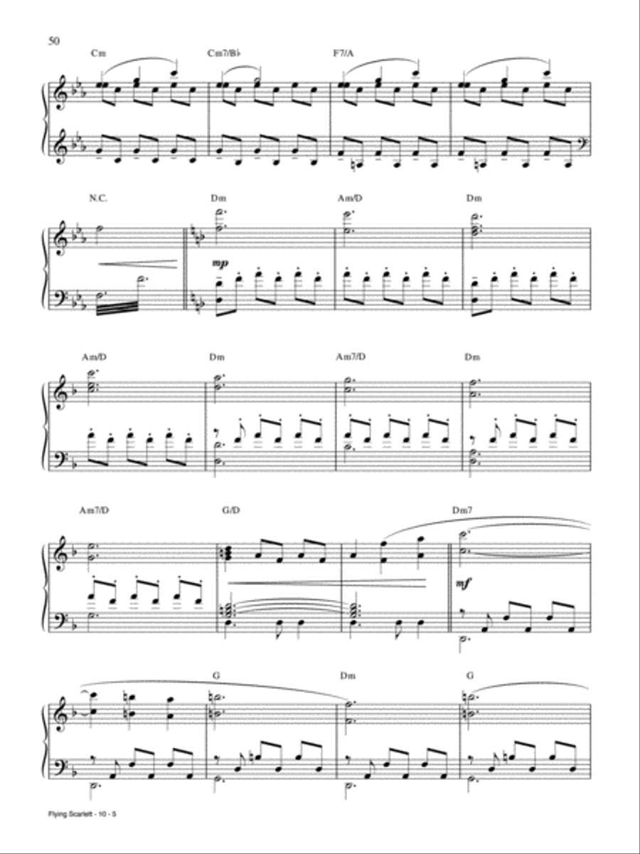Flying Scarlett Piano, Vocal, Guitar scores gallery preview page 5